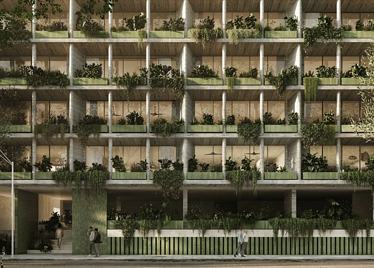 Fachada del edificio Sinaloa 87 - Departamentos en preventa en Roma Norte, CDMX